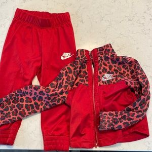 Nike baby leopard tracksuit